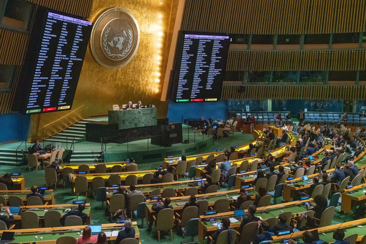 قدمته الإمارات.. الجمعية العامة تؤيد قرار العضوية الكاملة لفلسطين بالأمم المتحدة