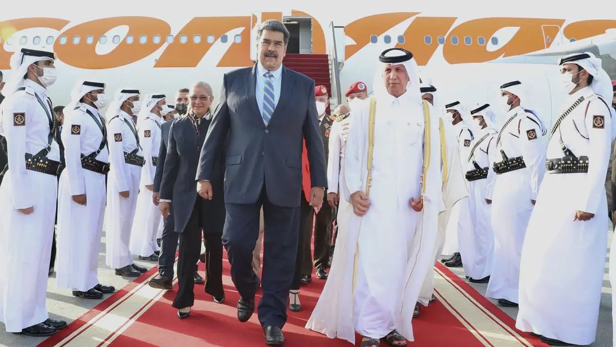 الرئيس الفنزويلي يصل إلى قطر في زيارة غير معلنة