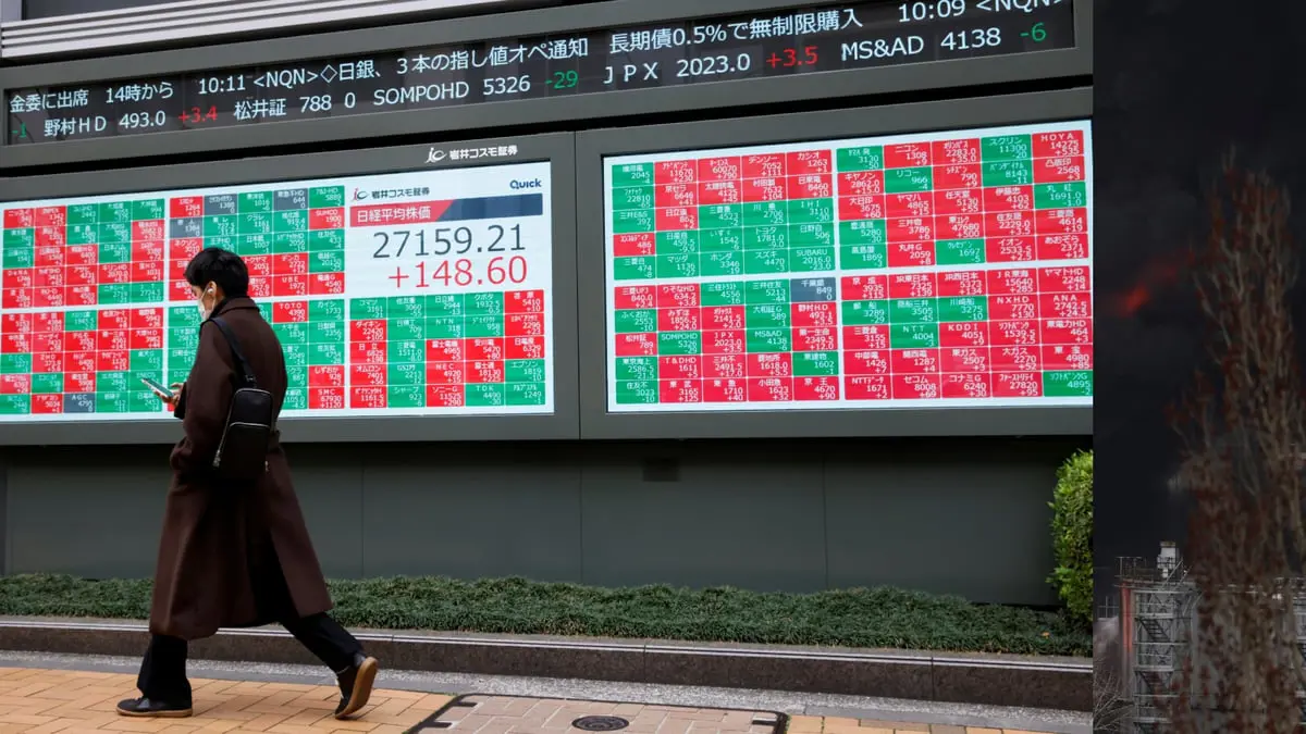 تراجع الأسهم اليابانية من أعلى مستوى في 33 عامًا‎