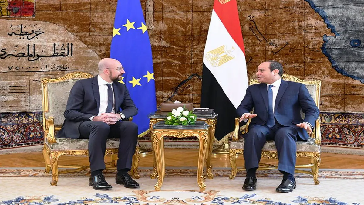 السيسي ورئيس المجلس الأوروبي يؤكدان ضرورة التوصل لـ"تسوية سياسية شاملة" بليبيا