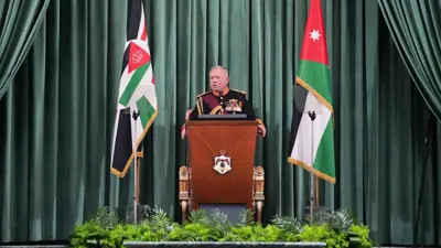 العاهل الأردني يلقي خطبة العرش بافتتاح البرلمان