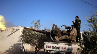 الجيش الوطني السوري خلال اشتباكات مع قسد