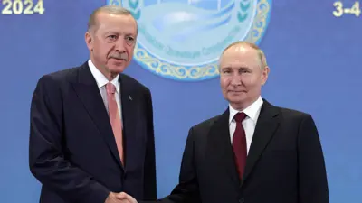 خلال لقاء أردوغان وبوتين في أستانا