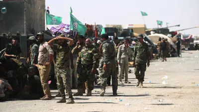 مسلحون من الحشد الشعبي العراقي