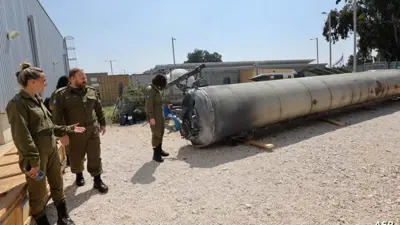 حطام الصواريخ الإيرانية في إسرائيل 