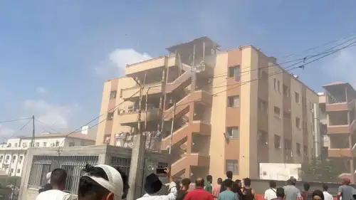 مستشفى ناصر في خان يونس جنوبي قطاع غزة