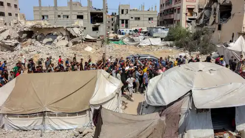 المعاناة الانسانية جراء الحرب في غزة