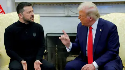 زيلينسكي وترامب خلال اللقاء العاصف بينهما