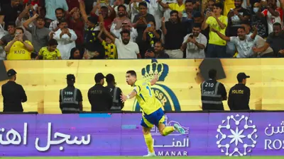 رونالدو في مباراة الرياض