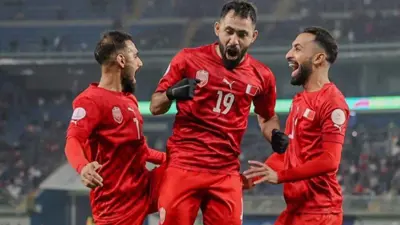 فرحة لاعبي البحرين