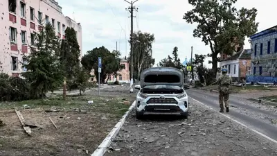 آثار القتال في منطقة كورسك 