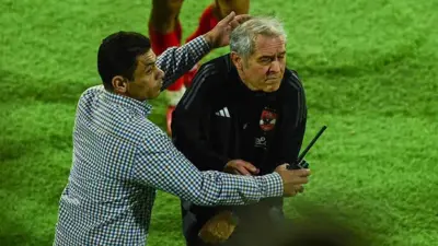مارسيل كولر خلال مواجهة الأهلي وصن داونز