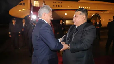 زعيم كوريا الشمالية وسكرتير مجلس الأمن الروسي سيرجي شويغو