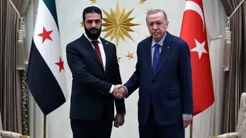 الرئيسان التركي رجب طيب أردوغان والسوري أحمد الشرع