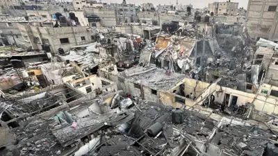 دمار سببته الحرب الإسرائيلية على قطاع غزة