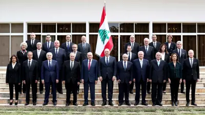 الصورة التذكارية للحكومة اللبنانية الجديدة