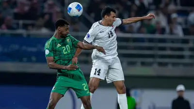 من مباراة السعودية والعراق في خليجي 26