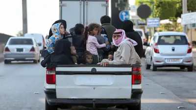 نازحون من الجنوب اللبناني