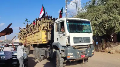 مقاتلون يتبعون الجيش السوداني