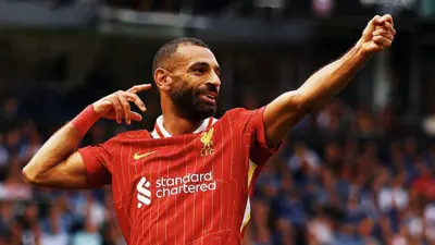 احتفال محمد صلاح