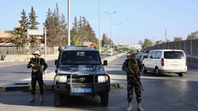 عناصر من الشرطة في طرابلس الليبية