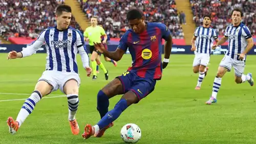 مباراة برشلونة وريال سوسييداد في الدوري الإسباني