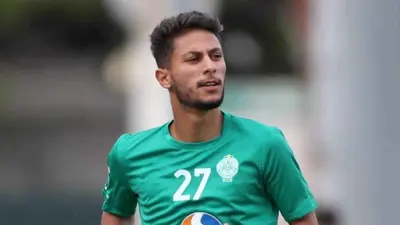 يسري بوزوق لاعب الرجاء المغربي