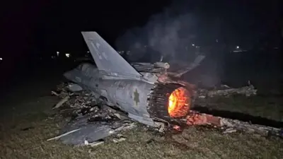 مقاتلة إسرائيلية من طراز إف-35 أسقطتها الدفاعات الجوية الإيرانية