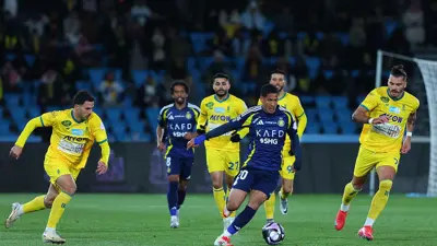 من مباراة النصر والعروبة في دوري روشن