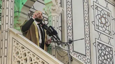 أول خطبة الجمعة في الجامع الأموي بعد سقوط الأسد