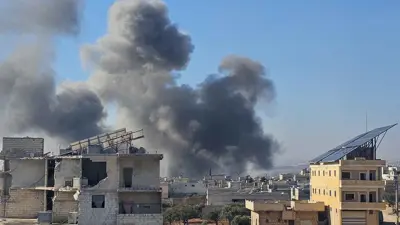 آثار المعارك في حلب