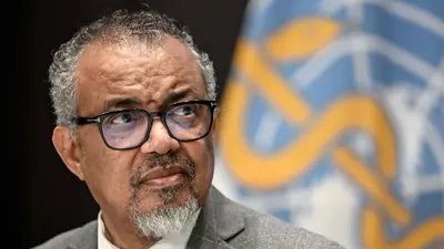 مدير منظمة الصحة العالمية تيدروس أدحانوم غيبريسوس