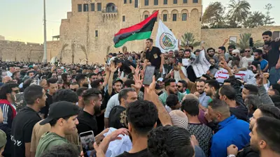 من احتجاجات الليبيين ضد حكومة الدبيبة