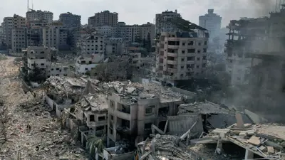 دمار غزة جراء القصف الإسرائيلي 
