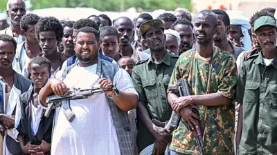 مسلحون تابعون للجيش السوداني