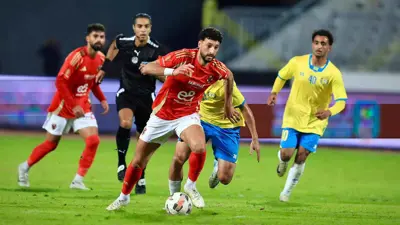 من مباراة الأهلي والإسماعيلي