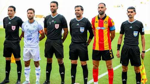 طاقم حكام مباراة الترجي والمنستيري في الدوري التونسي