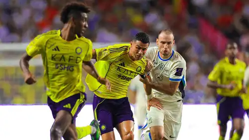من مباراة النصر والاتحاد في كأس السوبر