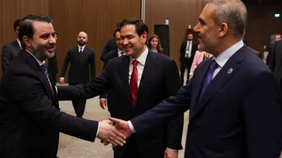 وزراء خارجية أمريكا وتركيا وسوريا 