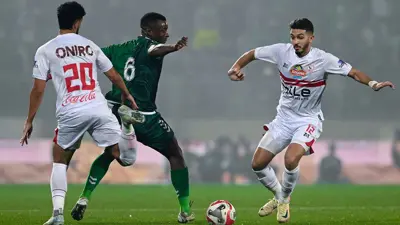 من مباراة الزمالك والنصر الليبي