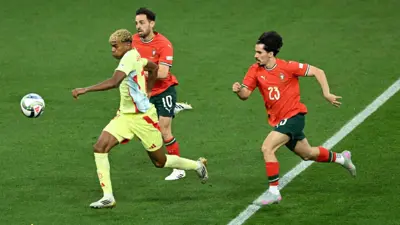 مباراة إسبانيا والبرتغال في نهائي دوري الأمم الأوروبية