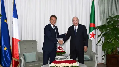 عبد المجيد تبون وإيمانويل ماكرون
