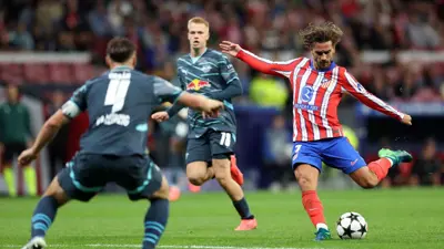 أتلتيكو مدريد بقيادة نجمه غريزمان حقق الفوز على لايبزيغ