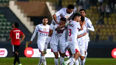 فريق الزمالك خلال مواجهة طلائع الجيش