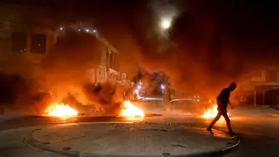 حرائق إثر عملية عسكرية في جنين