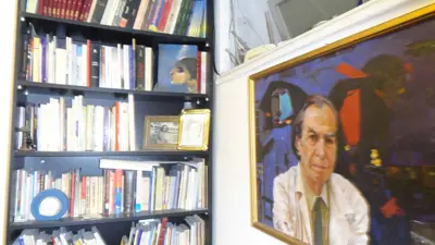 مرسم الفنان التشكيلي فاتح المدرس