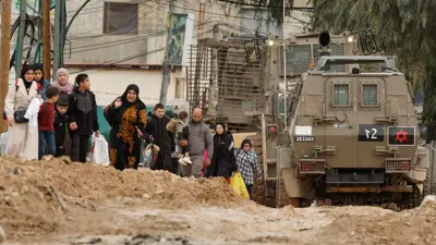 قوات إسرائيلية في مخيم جنين، الضفة الغربية