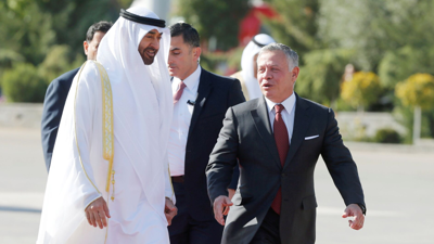 الشيخ محمد بن زايد آل نهيان والملك عبدالله الثاني