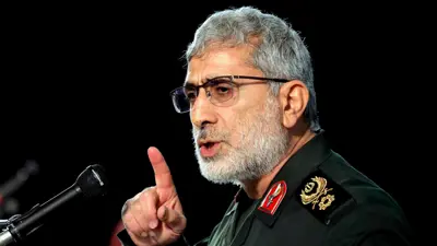 قائد فيلق القدس الإيراني إسماعيل قاآني