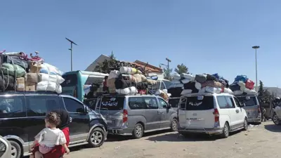 نزوح جماعي على الحدود السورية اللبنانية